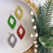 Load image into Gallery viewer, Sparkle Diamond Cut Out // Christmas Earrings
