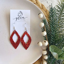 Load image into Gallery viewer, Sparkle Diamond Cut Out // Christmas Earrings
