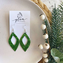 Load image into Gallery viewer, Sparkle Diamond Cut Out // Christmas Earrings
