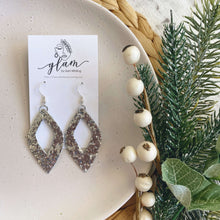 Load image into Gallery viewer, Sparkle Diamond Cut Out // Christmas Earrings
