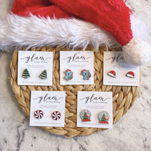 Load image into Gallery viewer, Acrylic Studs // Christmas Earrings
