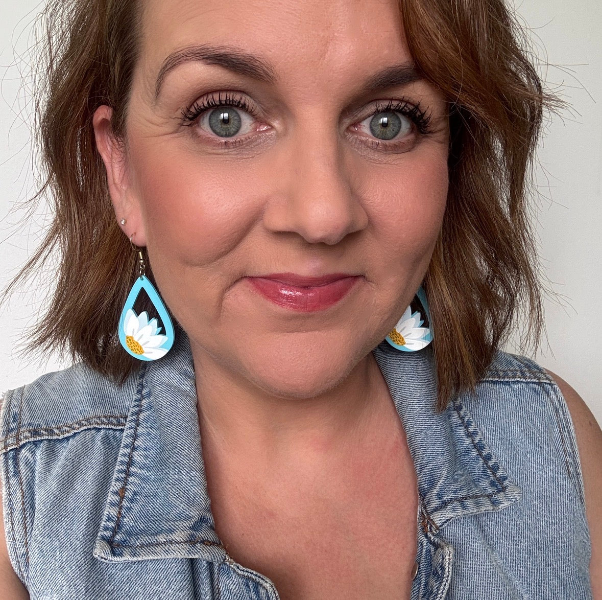 Bella Daisy Dangles // Timber Earrings