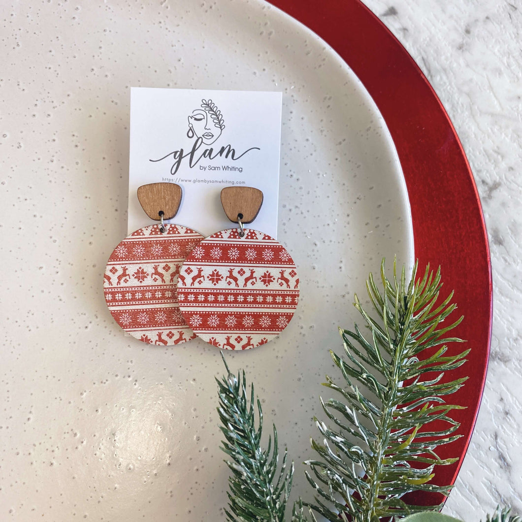 Timber Earrings // Christmas Dangles