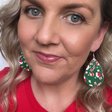 Load image into Gallery viewer, Teardrop Earrings // Christmas Dangles

