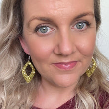 Load image into Gallery viewer, Sparkle Diamond Cut Out // Christmas Earrings
