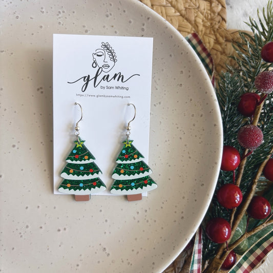 O' Christmas Tree // Acrylic Earrings