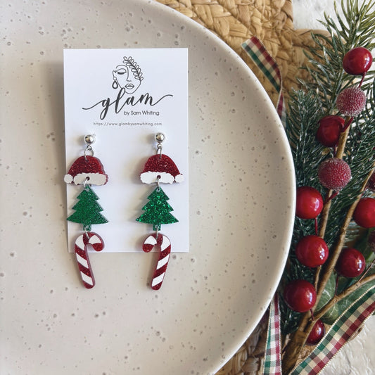 Very Merry // Acrylic Ball Stud Earrings
