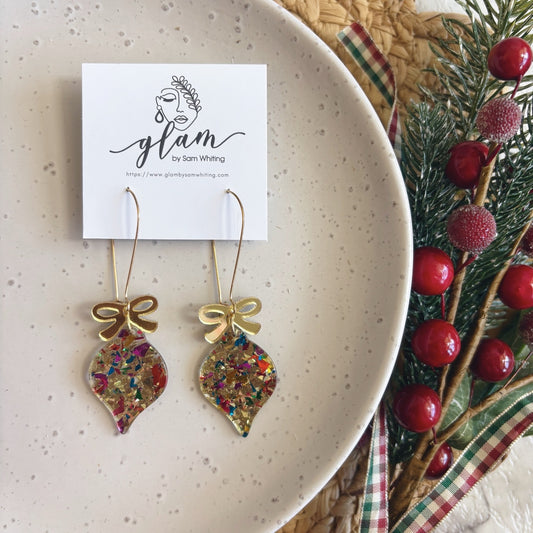 Merry Drops // French Hook Earrings