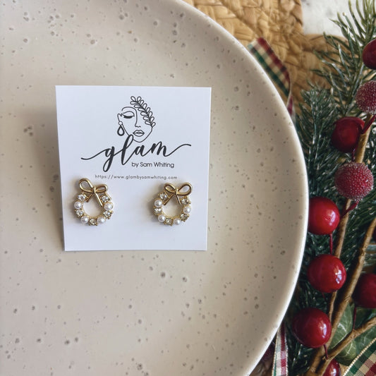 Gilded Wreath // Stud Earrings