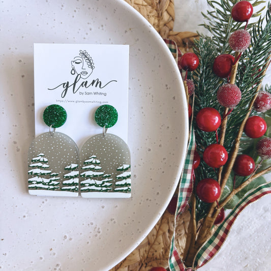 Winter Wonderland // Acrylic Stud Earrings