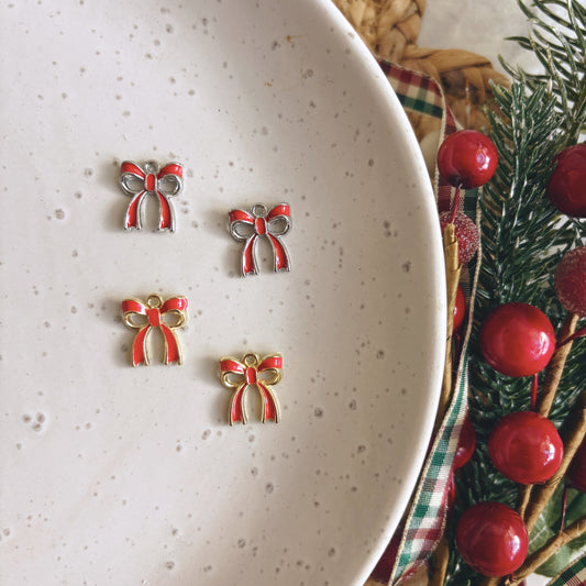 Christmas Bows (small) // Bespoke Charm Earrings