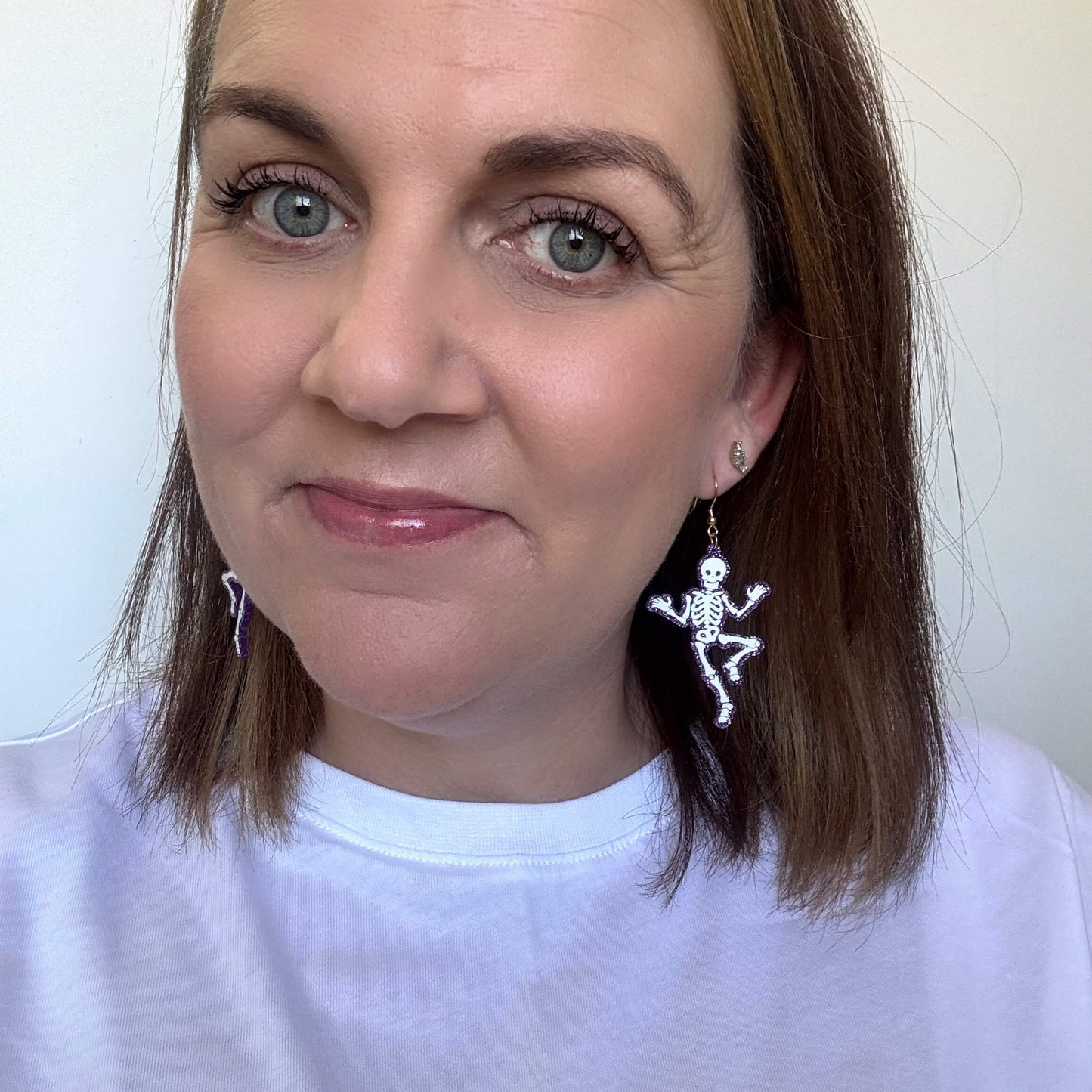 Spooky Skeleton // Acrylic Earrings