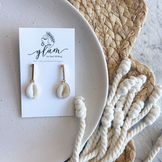 Shell Yeh Dangles // Stud Earrings