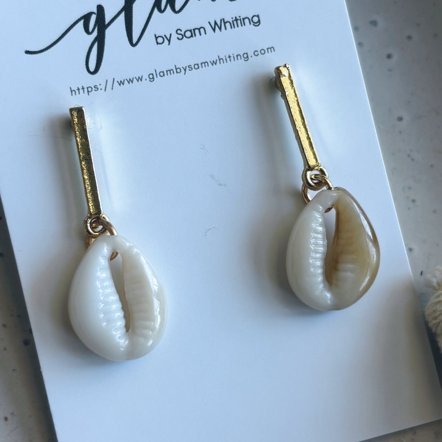 Shell Yeh Dangles // Stud Earrings