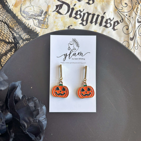 Oh My Gourd // Charm Bar Earrings