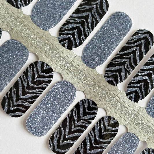 Electric Zebra // Nail Polish Strips
