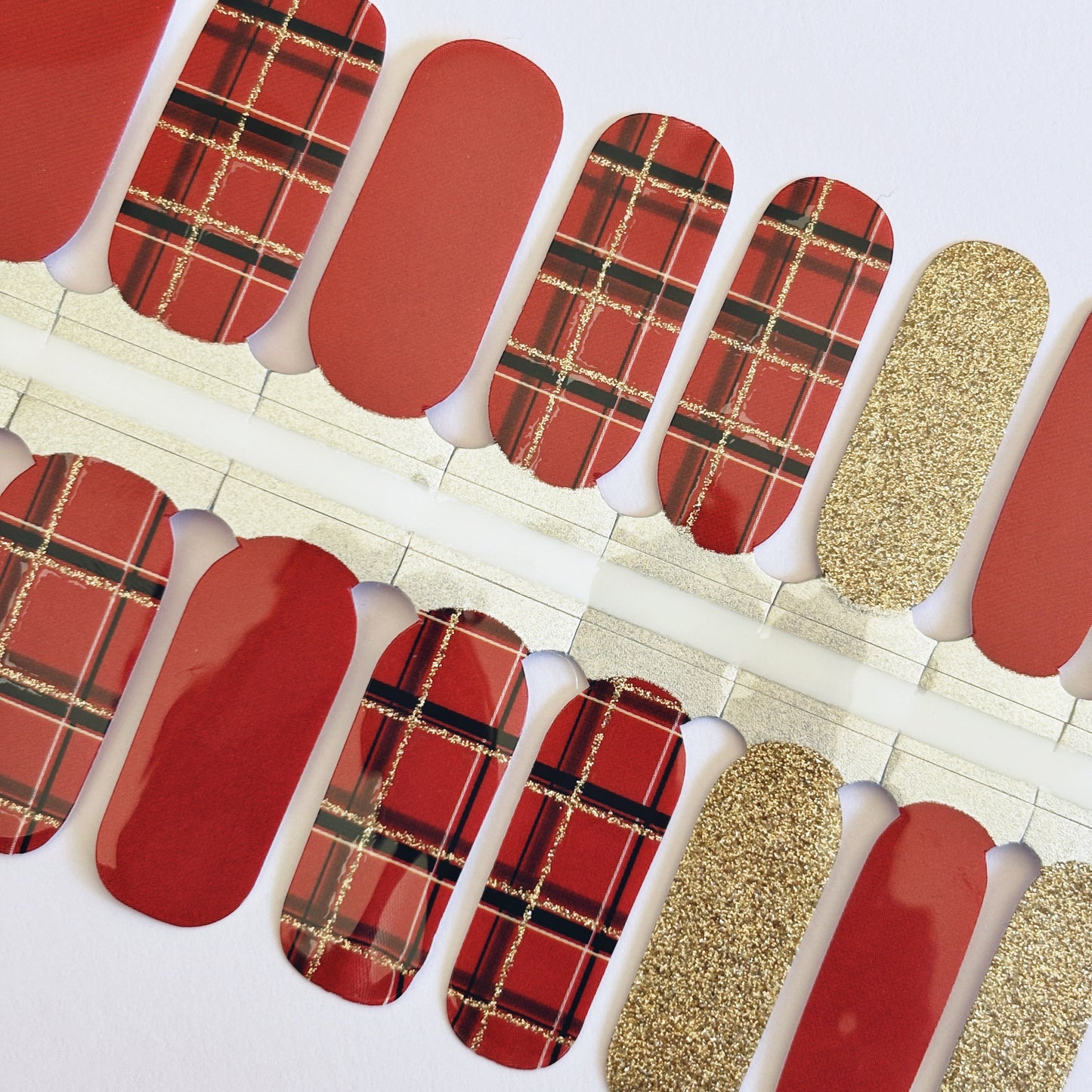 Plaid Pj's // Christmas Nail Polish Strips