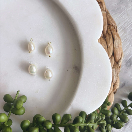 Pearl Charm // Bespoke Earrings