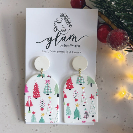 Arched Christmas // Stud Earrings