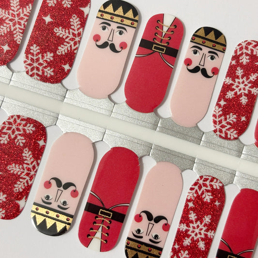 Nutcracker Christmas Nail Polish Strips