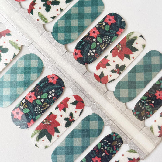 Poinsettia // Nail Polish Strips