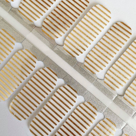 Gold Stripe // Nail Polish Strips