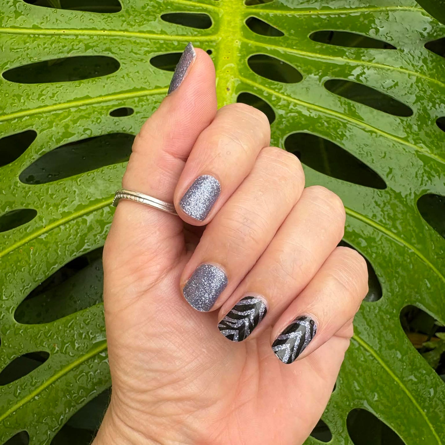 Electric Zebra // Nail Polish Strips