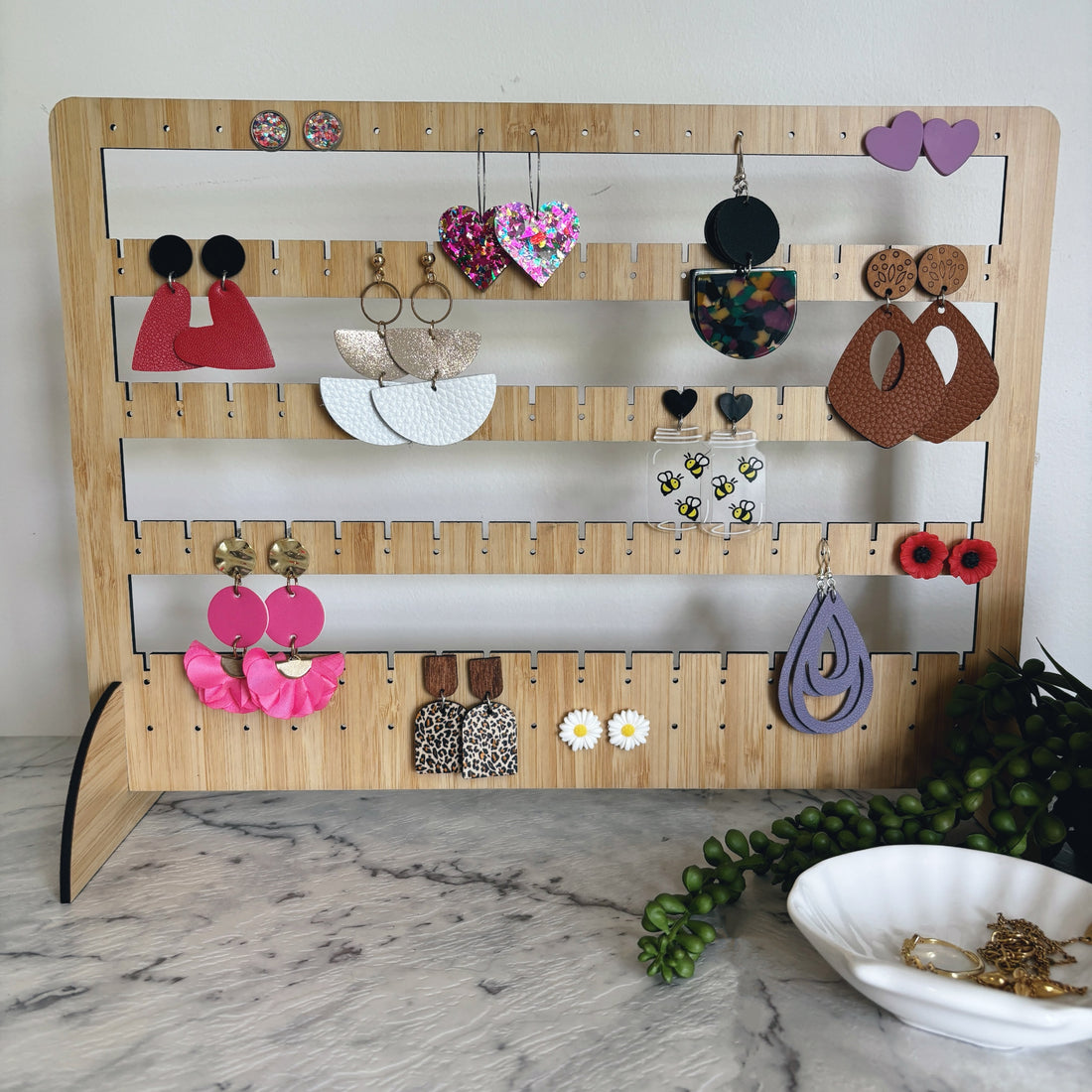 Stud Dangle Earring Stand // Storage Solutions – Glam by Sam Whiting