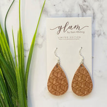 Load image into Gallery viewer, Mini Teardrop // Leather Earrings
