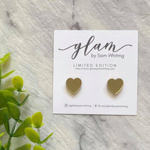 Load image into Gallery viewer, Mirror Hearts // Acrylic Stud Earrings
