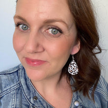 Load image into Gallery viewer, Mali Mini Teardrop // Leather Earrings
