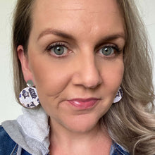 Load image into Gallery viewer, star wars r2d2 earrings leather studs

