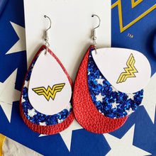 Load image into Gallery viewer, wonder woman earrings
