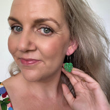 Load image into Gallery viewer, Monstera Hoop // Acrylic Earrings
