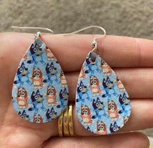 Load image into Gallery viewer, Bluey // Mini Leather Earrings
