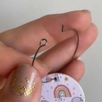hoop earring closure and clasp example