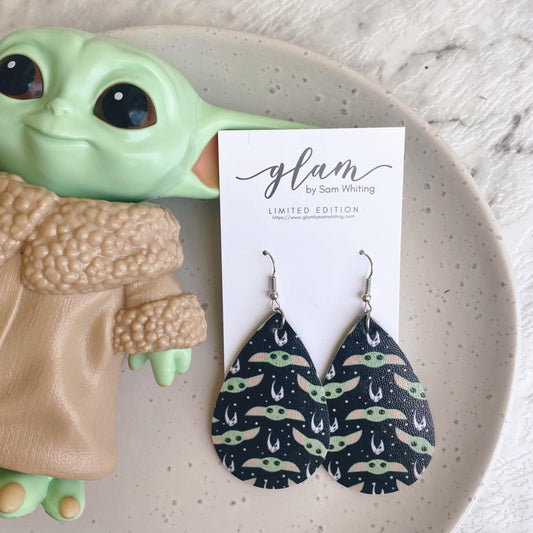 star wars leather earrings