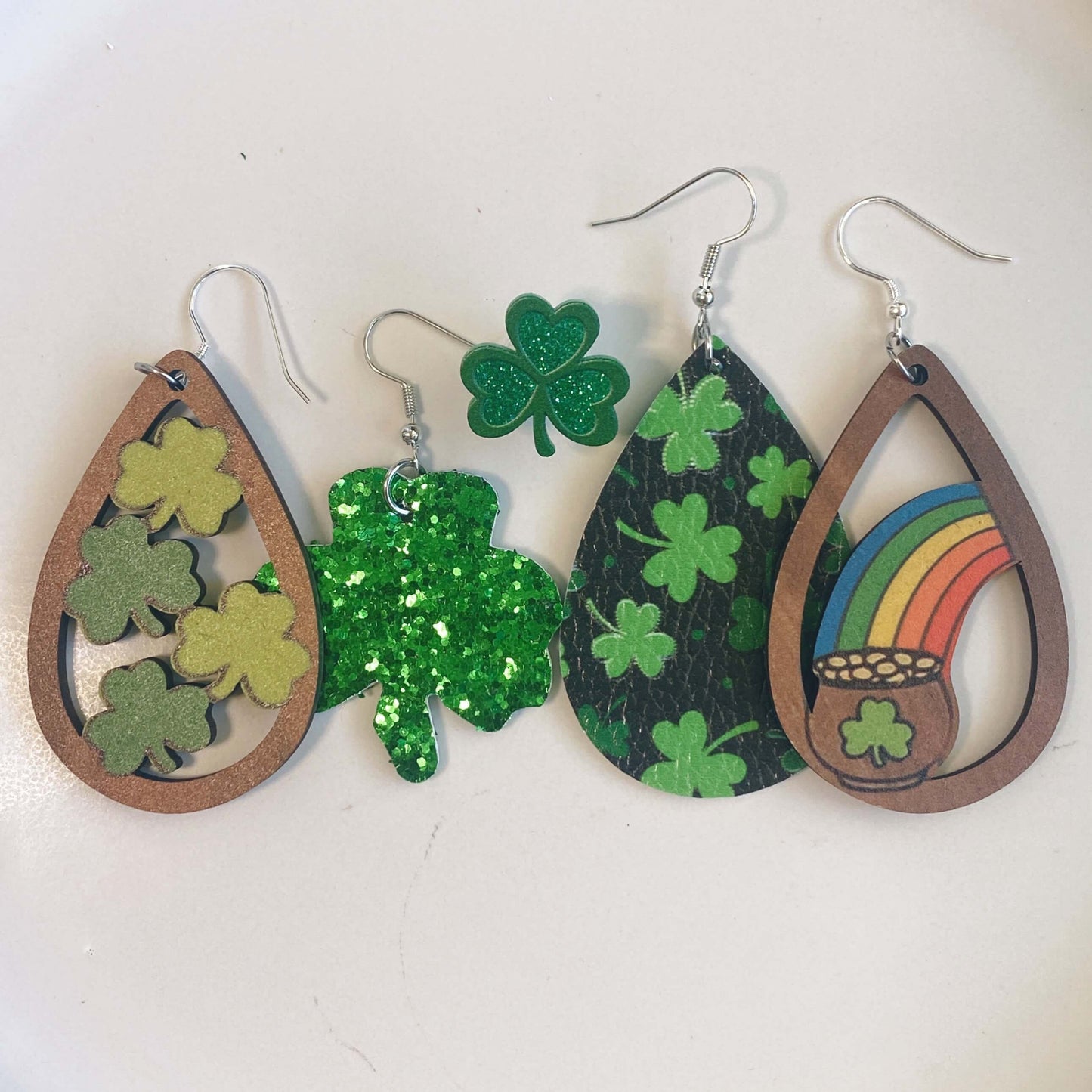 St Patricks Day earrings